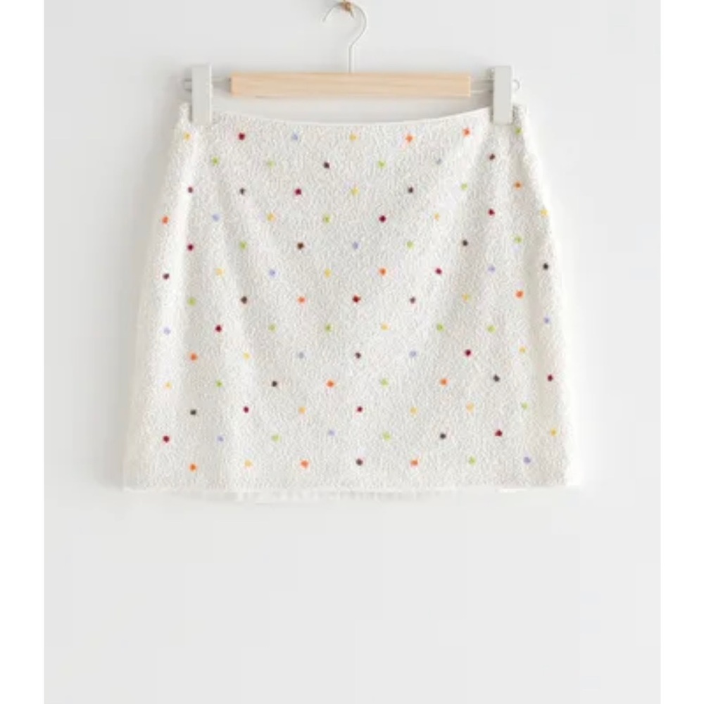 & Other Stories Beaded Mini Skirt